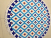 Microfiber Round / Rectangle Beach Towel Plate Screen Printed Stock and Custom Design Available