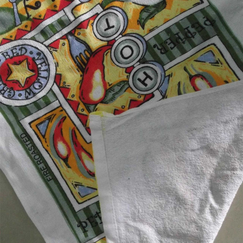 Cotton Kitchen Towel Custom Pattern Print OEM ODM