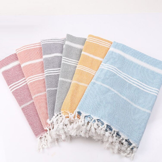 100% Cotton Turkish Towel Stocks and Customize Available 90*180cm